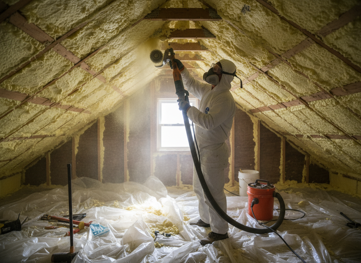 Spray Foam Removal Taunton in Wellington, Somerset TA21