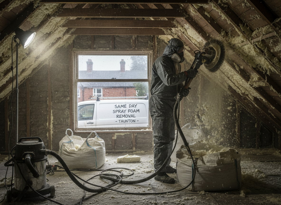 Spray Foam Removal in Wellington